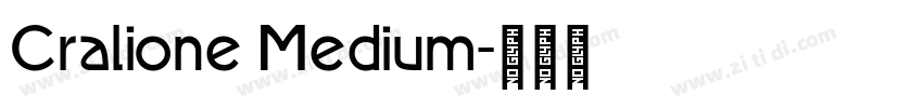 Cralione Medium字体转换